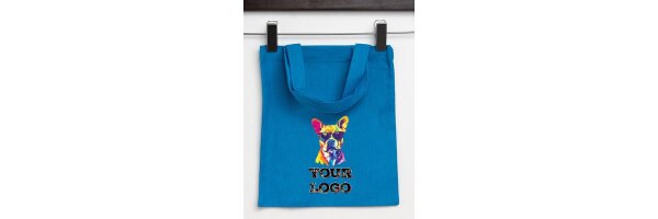 Bedruckte Baumwolltaschen 22x26cm - kurze Henkel