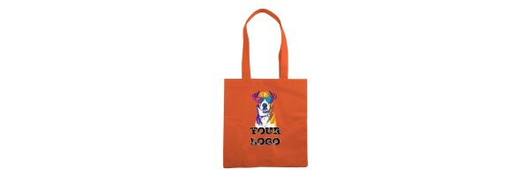 Bedruckte PP Non Woven Taschen 38x42 - Lange Henkel
