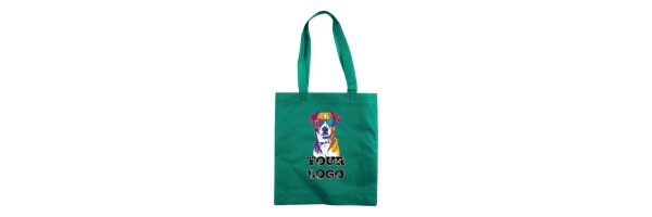 Bedruckte PP Non Woven Taschen gesiegelt 36x40x9 - Lange Henkel
