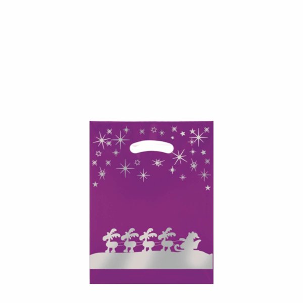 weihnachtstueten-plastik-violett-silberdruck-25-33-cm