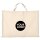XXL-Baumwolltasche - Big Bag - Format 70x50 cm - natur mit Logo bedruckt