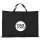 XXL-Baumwolltasche - Big Bag - Format 70x50 cm - schwarz mit Logo bedruckt