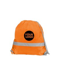 Nylon-Rucksack mit Reflektorband - Format 36x40 cm -...