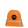 Nylon-Rucksack mit Reflektorband - Format 36x40 cm - orange - bedruckt mit Logo