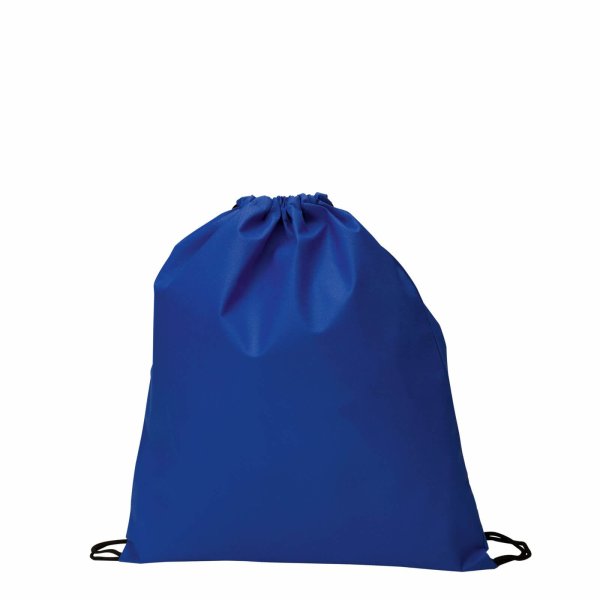 Rucksack aus Non-Woven mit Zugkordel - Format 37x41 cm - kobaltblau