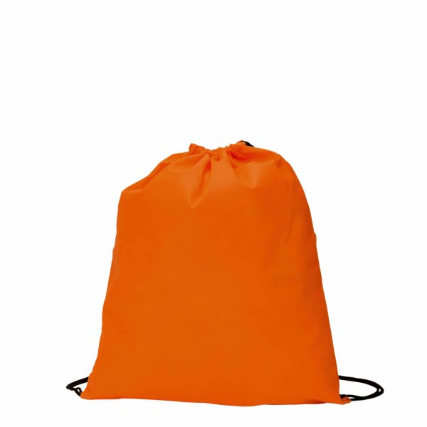 Rucksack aus Non-Woven mit Zugkordel - Format 37x41 cm - orange