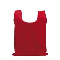 Faltbare Einkaufstasche 40x38 cm mit separatem Etui - rot...