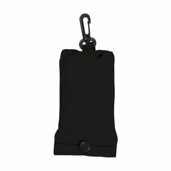 Faltbare Einkaufstasche 40x38 cm mit separatem Etui - schwarz