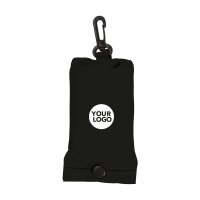 Faltbare Einkaufstasche im Etui - 40x38 cm - schwarz