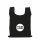 Etui mit Druckknopf & Karabinerhaken - faltbare Einkaufstasche 40x38 cm - schwarz