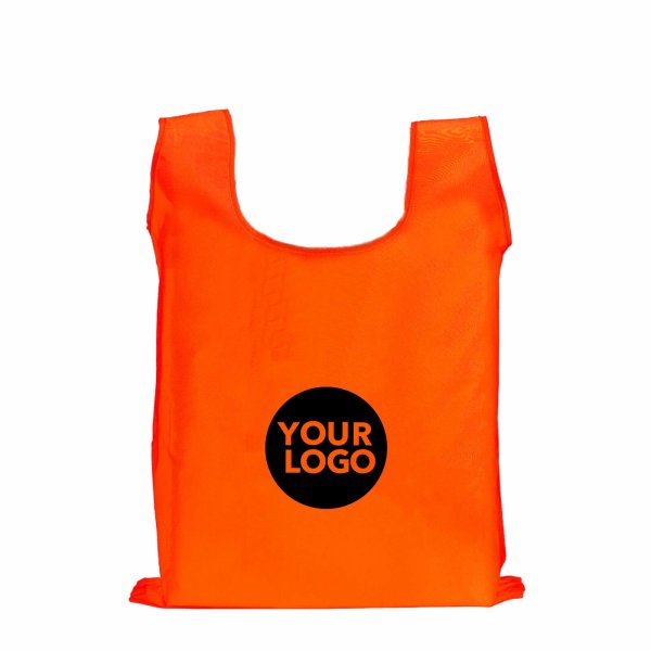 Faltbare Einkaufstasche im Etui - Format ca. 38x50 cm - orange