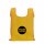 Etui mit Druckknopf & Karabinerhaken - faltbare Einkaufstasche 40x38 cm - gelb