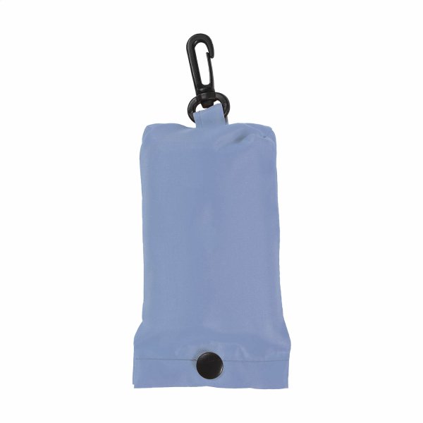 Faltbare Einkaufstasche 40x38 cm mit separatem Etui - hellblau