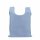 Faltbare Einkaufstasche 40x38 cm mit separatem Etui - hellblau bedruckt