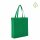 Non-Woven Shopper mit Boden- und Seitenfalte - Hochformat 38+10x42 cm - grün