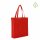 Non-Woven Shopper mit Boden- und Seitenfalte - Hochformat 38+10x42 cm - rot