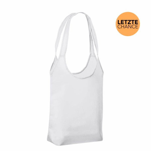 Shopper Non-Woven - Vliestaschen mit zwei langen Henkeln - Bodenfalte - Format 34+14x41 cm - weiß