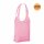 Shopper Non-Woven mit zwei langen Henkeln - Format 34+14x41 cm - Bodenfalte - rosa