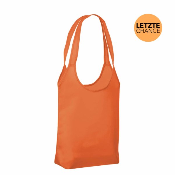 Shopper Non-Woven - Vliestaschen mit zwei langen Henkeln - Bodenfalte - Format 34+14x41 cm - orange