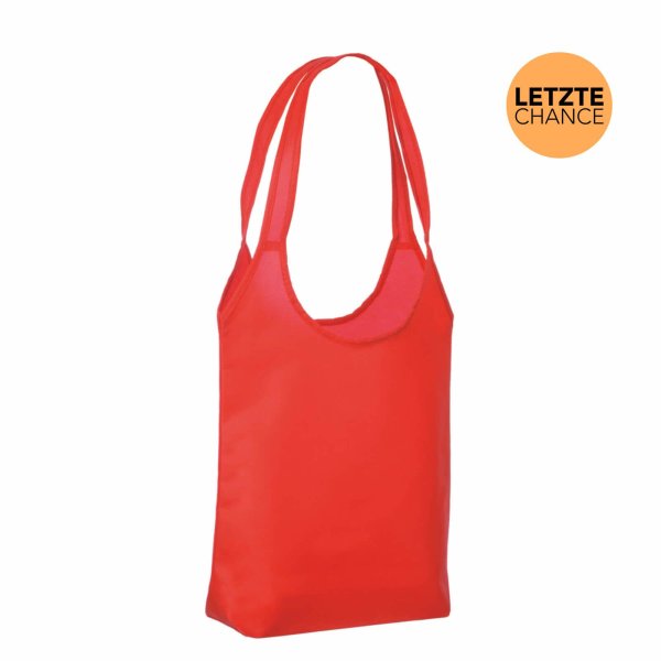 Shopper Non-Woven - Vliestaschen mit zwei langen Henkeln - Bodenfalte - Format 34+14x41 cm - rot