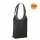 Shopper Non-Woven - Vliestaschen mit zwei langen Henkeln - Bodenfalte - Format 34+14x41 cm - schwarz