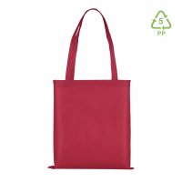 Non-Woven Tasche mit kurzen Griffen im Format 38x42cm - bordeaux