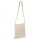 Baumwolltasche mit einer langen Umhängeschlaufe / Henkel - Format 38x42 cm - natur - Henkel nach unten hängend