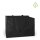 Vliestragetasche mit extra breitem Boden und langen Griffen - 50+30x32 cm - schwarz