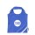 Faltbare Einkaufstasche Erdbeerform 38x38cm - blau - bedruckt