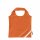 Faltbare Einkaufstasche Erdbeerform 38x38cm - orange - entfaltet
