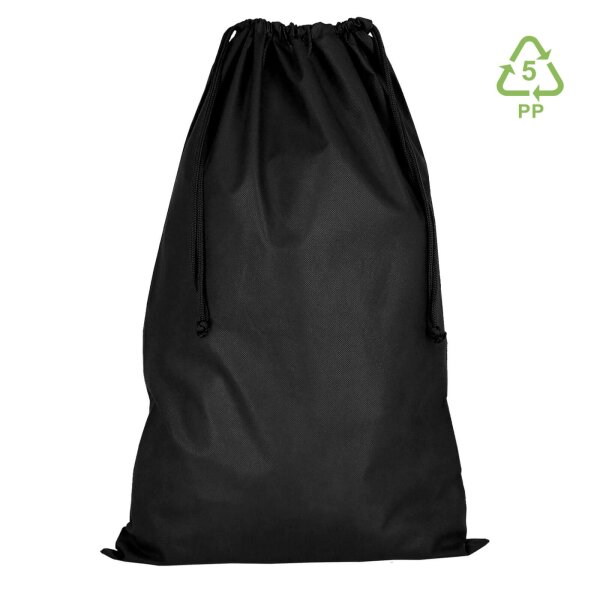 XL Non-Woven Beutel - Format 50x75 cm - Ziehkordeln - schwarz