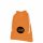 Baumwollbeutel mit naturfarbener Ziehkordeln - Format ca. 25x35 cm - orange