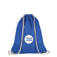 Baumwollrucksack - Format 38x46 cm - Tragekordeln -...