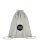 Baumwollrucksack - Format 38x46 cm - Tragekordeln - hellgrau - bedruckt mit Logo