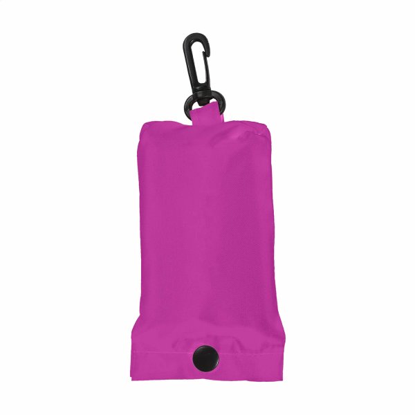 Faltbare Einkaufstasche 40x38 cm mit separatem Etui - pink