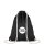 Baumwollrucksack - Format 38x46 cm - Tragekordeln - schwarz - bedruckt mit Logo