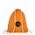 Rucksack aus Baumwolle mit zwei Tragekordeln - Format 38x46 cm - orange