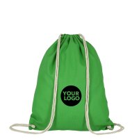 Baumwollrucksack - Format 38x46 cm - Tragekordeln -...