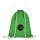 Baumwollrucksack - Format 38x46 cm - Tragekordeln - grün - bedruckt mit Logo