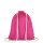 Baumwollrucksack - Format 38x46 cm - Tragekordeln - pink