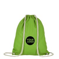 Baumwollrucksack - Format 38x46 cm - Tragekordeln -...