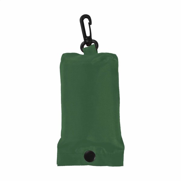 Faltbare Einkaufstasche 40x38 cm mit separatem Etui - dunkelgrün