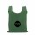 Etui mit Druckknopf & Karabinerhaken - faltbare Einkaufstasche 40x38 cm - dunkelgrün