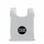 Etui mit Druckknopf & Karabinerhaken - faltbare Einkaufstasche 40x38 cm - grau