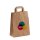 Papiertasche mit CMYK-Werbedruck - Flachhenkel - Format 22+10x28 cm - VPE 250 Stück - braun 80 g/qm