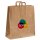 Papiertasche mit CMYK-Werbedruck - Flachhenkel - Format 46+17x47 cm - VPE 150 Stück - braun 110 g/qm