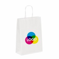 Papiertasche mit CMYK-Werbedruck - Papierkordel - Format...