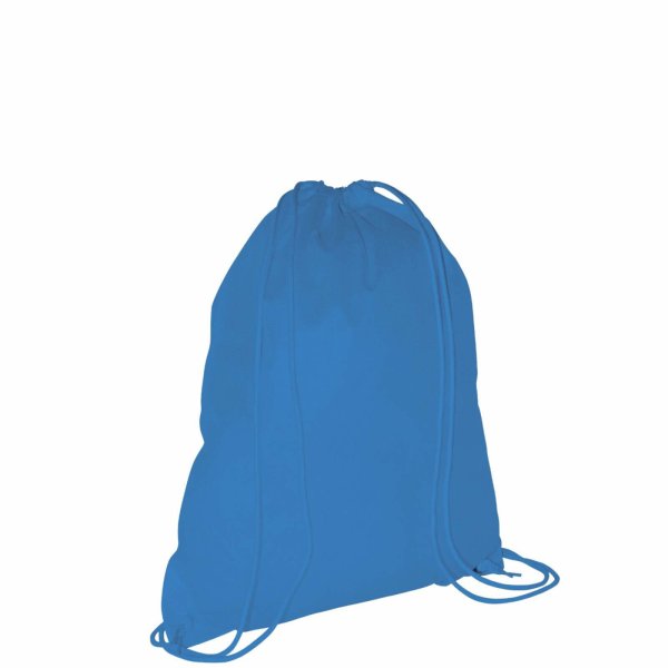 Rucksack aus Non-Woven mit Zugkordel - Format 38x46 cm - hellblau
