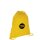 Non-Woven-Rucksack - Format 38x46 cm - Tragekordeln - gelb - bedruckt mit Logo