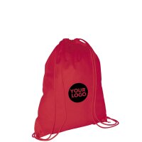 Non-Woven-Rucksack - Format 38x46 cm - Tragekordeln - rot...